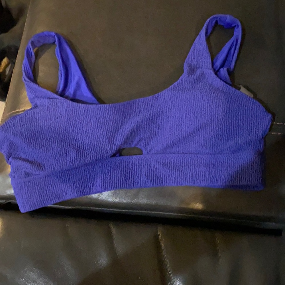 Calia by Carrie Underwood Textured Keyhole bikini top